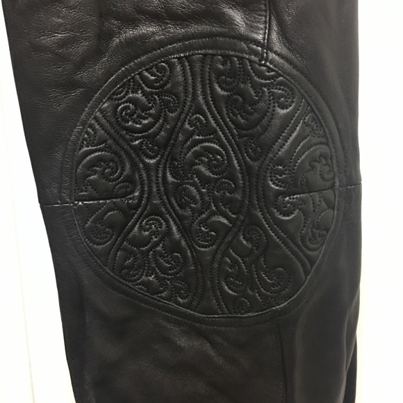 BCBGMaxAzria Pants - Embossed Leather pants with lining